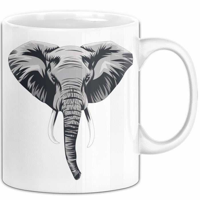 Elefant Tier Tasse Geschenk Lustige Geschenkidee Spruch Weiß Trendation