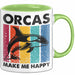 Orcas Tasse Geschenk Wale Wal Liebhaber Geschenkidee Retro Becher Grün Trendation