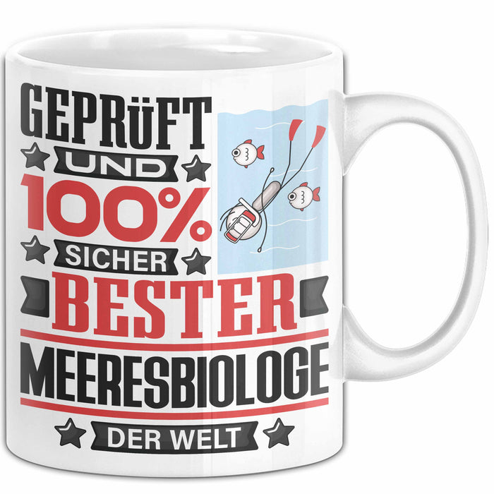 Meeresbiologe Geschenk Lustiger Spruch für Meeresbiologe Geschenkidee Bester Meeresbiologe Der Welt Weiß Trendation