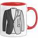 Minimalistischer Modefan Tasse Geschenkidee Rot Trendation