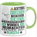 Vogelbeobachter Geschenk Tasse Lustiger Spruch Erheben Sie Sich Der Vogelbeobachter Betritt den Raum Grün Trendation