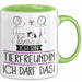 Geschenk für Tierfreundin Tasse Lustige Geschenkidee Geburtstag Ich Bin Tierfreundin Ich Darf Das Grün Trendation