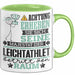 Leichtathlet Geschenk Tasse Lustiger Spruch Erheben Sie Sich Der Leichtathlet Betritt den Raum Grün Trendation