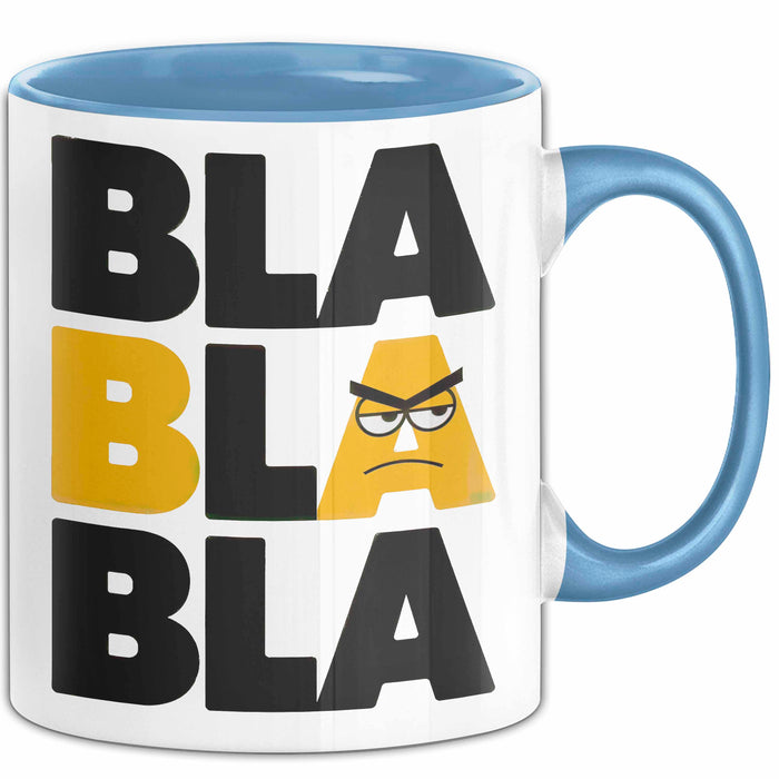 Sarkasmus Tasse Geschenkidee Bla Sarkastischer Humor Blau Trendation