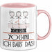 Geschenk für Yogini Tasse Lustige Geschenkidee Geburtstag Ich Bin Yogini Ich Darf Das Rosa Trendation