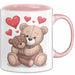 Teddybär Tierliebhaber Tasse Geschenk Lustige Geschenkidee Spruch Romantisches Herz Rosa Trendation