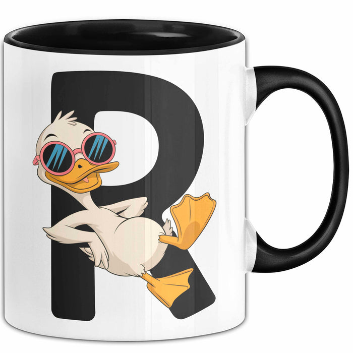 Quietscheente Tier Tasse Geschenk Lustige Geschenkidee Spruch Rentnerente Im Ruhestand Schwarz Trendation
