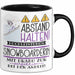 Snowboarderin Tasse Geschenk Lustig Abstand Halten Hochleistungs-Snowboarderin Mit Drang Zur Perfektion Bei Der Arbeit Trendation