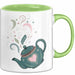 Teeliebhaber Tasse Geschenkidee für Kräuter Enthusiasten Grün Trendation