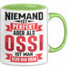 Ossi Tasse Geschenk Niemand Ist Perfekt Aber Als Ossi Ist Man Nah Dran Ostdeutschland Grün Trendation