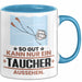 Taucher Geschenk Tasse So Gut Kann Nur Ein Taucher Aussehen Geschenkidee Kaffee-Becher Blau Trendation