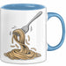 Spaghetti Fan Tasse Geschenkidee für Pasta Liebhaber Blau Trendation