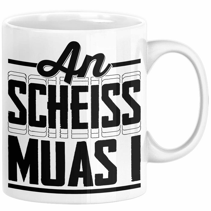 Bayern Tasse Geschenk Witz Bayer Boarisch Witz Spruch Kaffee-Tasse Geschenkidee Weiß Trendation