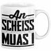 Bayern Tasse Geschenk Witz Bayer Boarisch Witz Spruch Kaffee-Tasse Geschenkidee Weiß Trendation