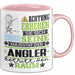 Angler Geschenk Tasse Lustiger Spruch Erheben Sie Sich Der Angler Betritt den Raum Rosa Trendation