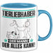 Tierliebhaber Tasse Geschenk für Tierliebhaber Der Mann Der Alles Kann Geschenkidee zum Geburtstag Blau Trendation