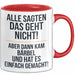Bärbel Tasse Geschenk Alle Sagten Das Geht Nicht Aber Dann Kam Bärbel Und Hat Es Einfach Gemacht Geschenkidee Becher mit Name Rot Trendation