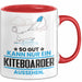 Kiteboarder Geschenk Tasse So Gut Kann Nur Ein Kiteboarder Aussehen Geschenkidee Kaffee-Becher Rot Trendation