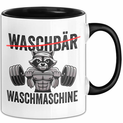 Waschbär Tierliebhaber Tasse Geschenk Lustige Geschenkidee Spruch Waschbär Waschmaschine Trendation