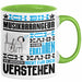 Musikarrangeur Geschenk Tasse Geschenkidee für Musikarrangeur Geburtstag Lustig Ich Bin Musikarrangeur Ich Kann Es Dir Erklären Aber Nicht Für Dich Verstehen Grün Trendation