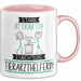 Tierarzthelferin Tasse Geschenk Becher Stark Attraktiv Furchtlos Tierarzthelferin Lustige Geschenkidee Rosa Trendation