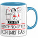 Geschenk für Hiphop-Produzentin Tasse Lustige Geschenkidee Geburtstag Ich Bin Hiphop-Produzentin Ich Darf Das Blau Trendation