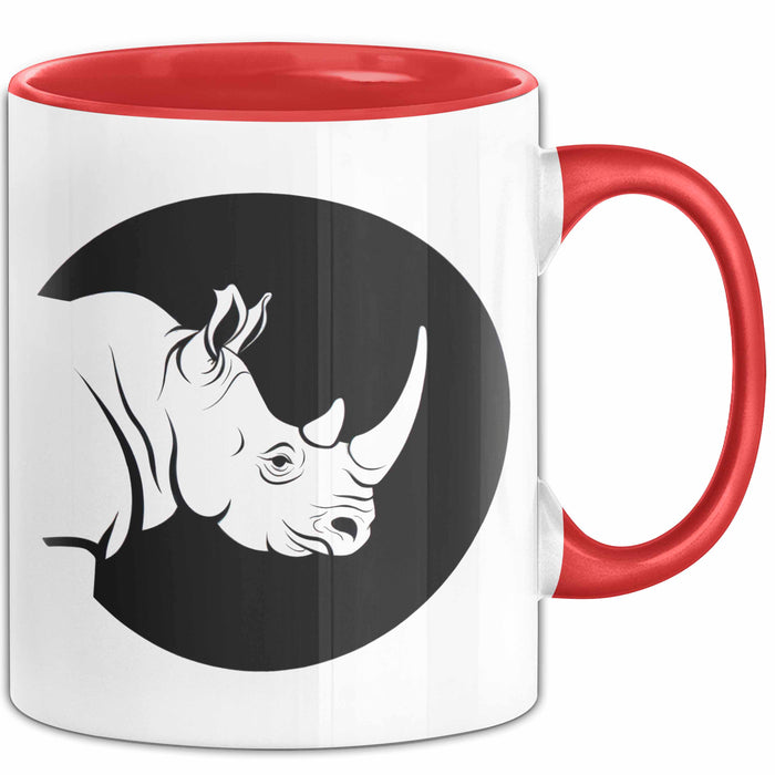 Nashorn Tasse Geschenk Lustige Geschenkidee Spruch Rot Trendation