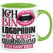 Logopädin Ausbildung Start Geschenk Tasse Ich Bin Logopädin In Der Ausbildung Ich Darf Das Kaffee-Becher Geschenkidee Grün Trendation
