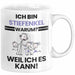Stiefenkel Geschenk Tasse Lustiger Spruch Ich Bin Stiefenkel Warum Weil Ich Es Kann Geschenkidee Bester Stiefenkel Geburtstag Kaffee-Becher Weiß Trendation