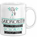 Saxophonistin Weil Es Keinen Schöneren Beruf Gibt Tasse Geschenk für Eine Saxophonistin Lustig Weiß Trendation