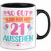 21er Geburtstag Tasse Geschenk Frauen So Gut Kann Man Mit 21 Aussehen Geschenkidee Geburtstag Trendation