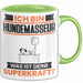 Hundemasseur Tasse Geschenk für Hundemasseur Geburtstag Lustiger Spruch Kaffee-Becher Was Ist Deine Superkraft Grün Trendation