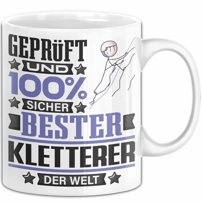 Kletterer Geschenk Lustiger Spruch für Kletterer Geschenkidee Bester Kletterer Der Welt Weiß Trendation