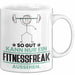 Fitnessfreak Geschenk Tasse So Gut Kann Nur Ein Fitnessfreak Aussehen Geschenkidee Kaffee-Becher Weiß Trendation