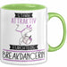 Breakdancerin Tasse Geschenk Becher Stark Attraktiv Furchtlos Breakdancerin Lustige Geschenkidee Grün Trendation