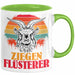 Ziegen Hirte Geschenk Tasse Ziegen Flüsterer Geschenkidee Ziegen-Liebhaber Kaffee-Becher Grün Trendation