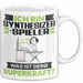 Synthesizer-Spieler Tasse Geschenk für Synthesizer-Spieler Geburtstag Lustiger Spruch Kaffee-Becher Was Ist Deine Superkraft Weiß Trendation