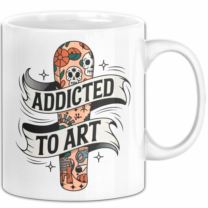 Tattoo Sammler Tasse Geschenk Lustige Geschenkidee Spruch Für Tinten Süchtige Weiß Trendation