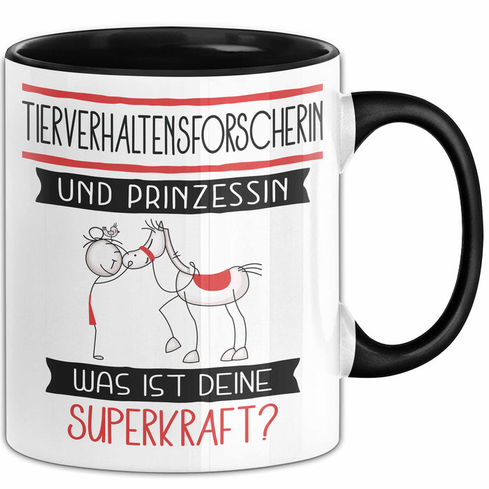 Tierverhaltensforscherin Und Prinzessin Tasse Geschenk Für Eine Tierverhaltensforscherin Geburtstag Was Ist Deine Superkraft Trendation