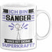Sänger Tasse Geschenk für Sänger Geburtstag Lustiger Spruch Kaffee-Becher Was Ist Deine Superkraft Weiß Trendation