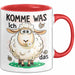 Sarkastisches Schaf Tasse Geschenkidee Sheep That Tierhumor Rot Trendation