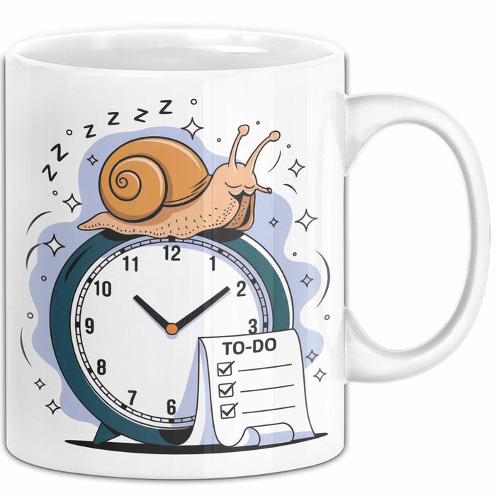 Aufschieber Tasse Geschenk Lustige Geschenkidee Spruch Für Deadline Vermeider Weiß Trendation