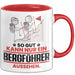 Bergführer Geschenk Tasse So Gut Kann Nur Ein Bergführer Aussehen Geschenkidee Kaffee-Becher Rot Trendation