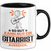 Gitarrist Geschenk Tasse So Gut Kann Nur Ein Gitarrist Aussehen Geschenkidee Kaffee-Becher Schwarz Trendation
