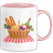 Picknick Fan Tasse Geschenkidee für Draußen Essen Liebhaber Rosa Trendation