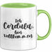 Cordula Tasse Ich Cordula, Bin Vollkommen Geschenk Grün Trendation