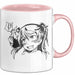 Anime Manga Mädchen Tasse Geschenk Lustige Geschenkidee Rosa Trendation