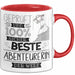 Beste Abenteurerin Der Welt Tasse Geschenk für Eine Abenteurerin Geprüft Und Sicher Geschenkidee Geburtstag Weihnachten Rot Trendation