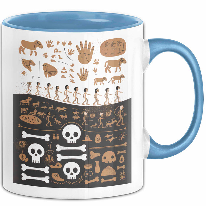 Anthropologe Tasse Geschenk Lustige Geschenkidee Spruch Für Kultur Entdecker Blau Trendation