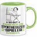 Synthesizer-Spieler Geschenk Tasse So Gut Kann Nur Ein Synthesizer-Spieler Aussehen Geschenkidee Kaffee-Becher Grün Trendation